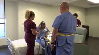 Physical Therapy Transfer Training  How To Transfer From Wheelchair To Bed [upl. by Ecinaj]