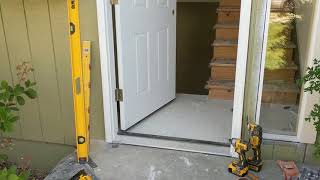 Jeld Wen Front Door Installation  Really crappy products and craftsmanship PART 1 [upl. by Eppie]