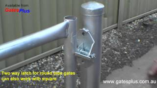 Gate Latch 2 way for round pipe and square [upl. by Stephan]