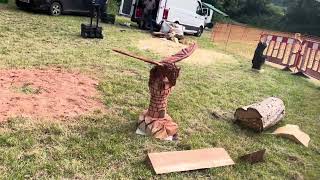 A fabulous range of wooden sculpture at Caerleon festival 2024 [upl. by Drahsir]