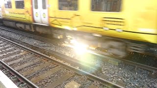 Merseyrail 507 009 making arcs at Birkdale station [upl. by Boyd306]