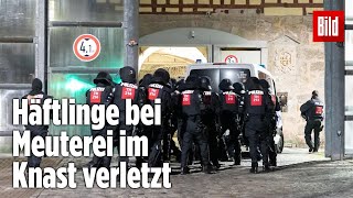 Gefängnismeuterei Polizei stürmt Knast in Thüringen  JVA Untermaßfeld [upl. by Brina468]